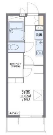 レオパレスカーニバルIIの物件間取画像